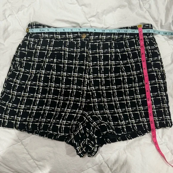 Wide‎ Leg Tweed Shorts | SHEIN - Picture 7 of 8